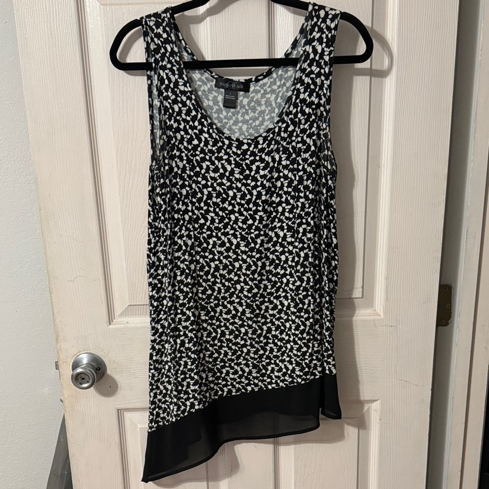 Express Black and White Tank Top